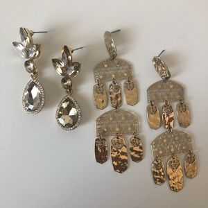 2x Gold Earring Bundle (Kendra Scott)